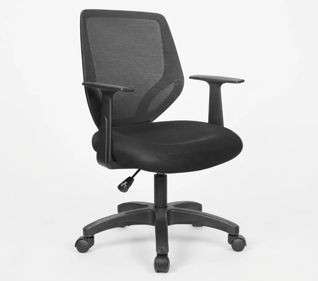 Chaise KB-2039 : Matériau du dossier : Noir ; Matériau de l’assise : Noir 030 ; Accoudoirs : Nylon ; Pieds 1/PCS